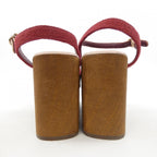 Chanel Sandals Red 37 — view 5