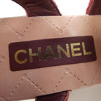 Chanel Sandals Red 37 — view 6