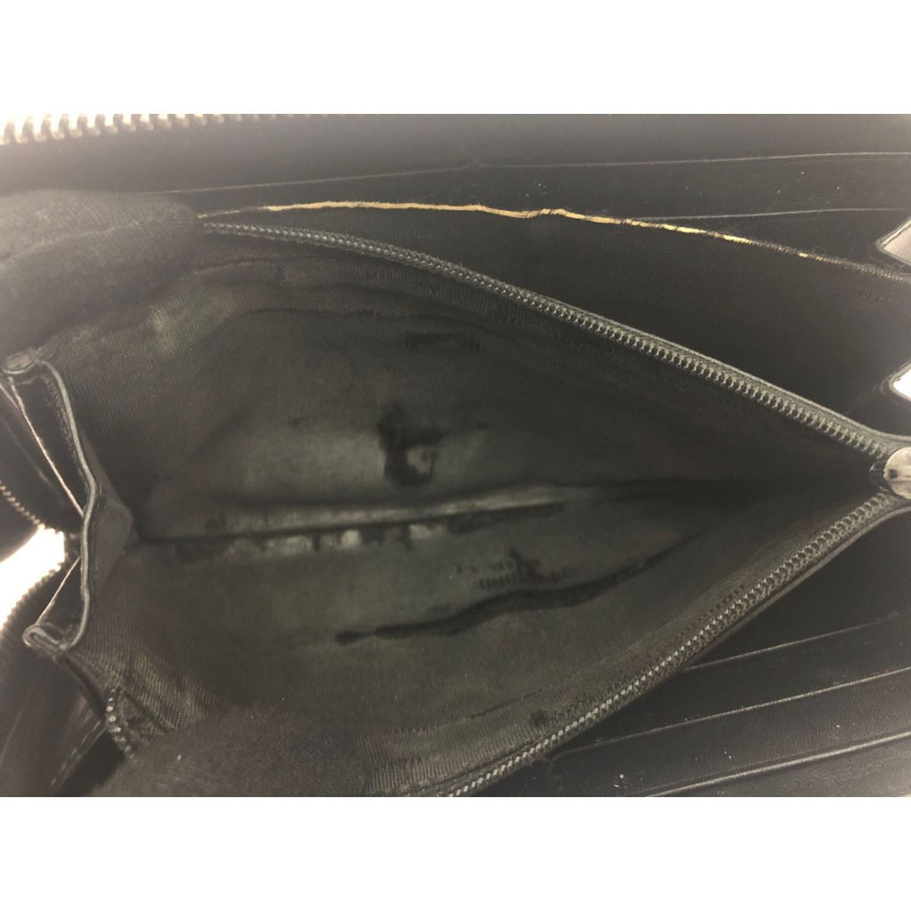 Gucci Diamante Studded Round Zipper Long Wallet GG 2 Heads — view 6