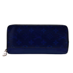 Louis Vuitton Zippy Wallet Vertical Taigarama Leather Blue