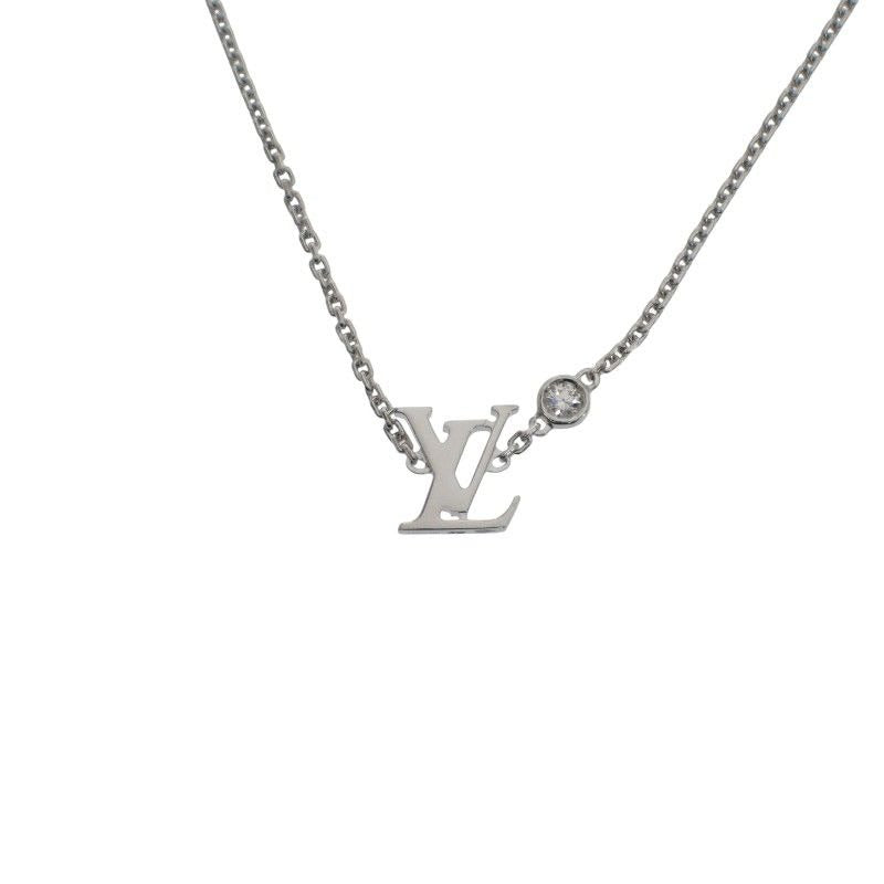 Louis Vuitton Pendant Ideal Blossom Necklace 18Kwhite Gold Diamond — view 2