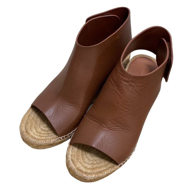 Celine Fibie Period Espadrilles Open Toe Leather Sandals Size 35