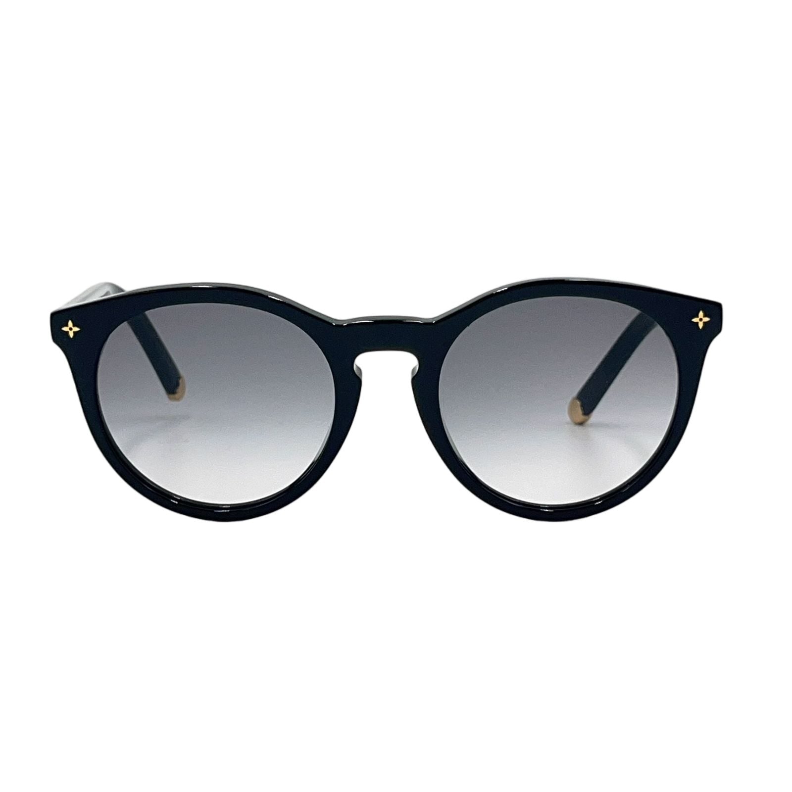 Louis Vuitton My Monogram Light Acetate Metal Gray Black Sunglasses Gold Eyewear