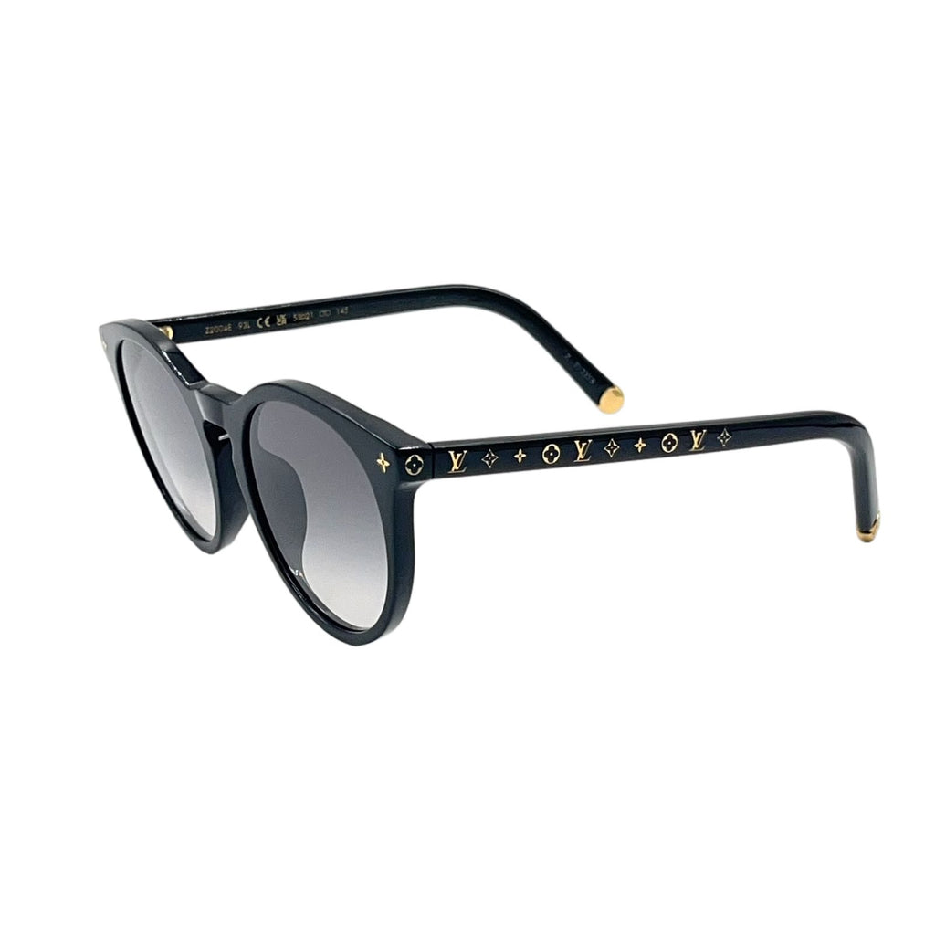 Louis Vuitton My Monogram Light Acetate Metal Gray Black Sunglasses Gold Eyewear — view 2
