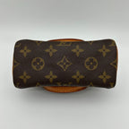 Louis Vuitton Monogram Canvas Shoulder Bag Mini Speedy Brown — view 6