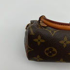 Louis Vuitton Monogram Canvas Shoulder Bag Mini Speedy Brown — view 9