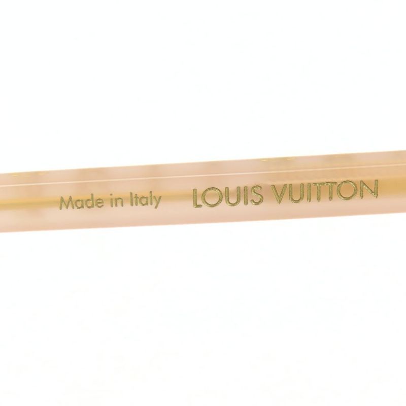 Louis Vuitton Sunglasses Z2003 E Monogram Acetate Milky Pink Silver Hardware — view 8