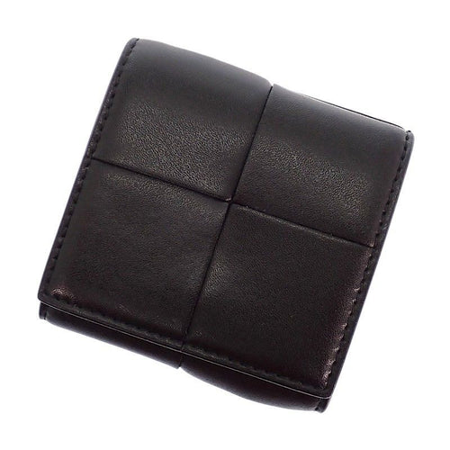 Bottega Veneta Cassette Coin Purse Calf Black
