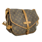 Louis Vuitton Shoulder Bag Monogram Saumur 30 Brown — view 2