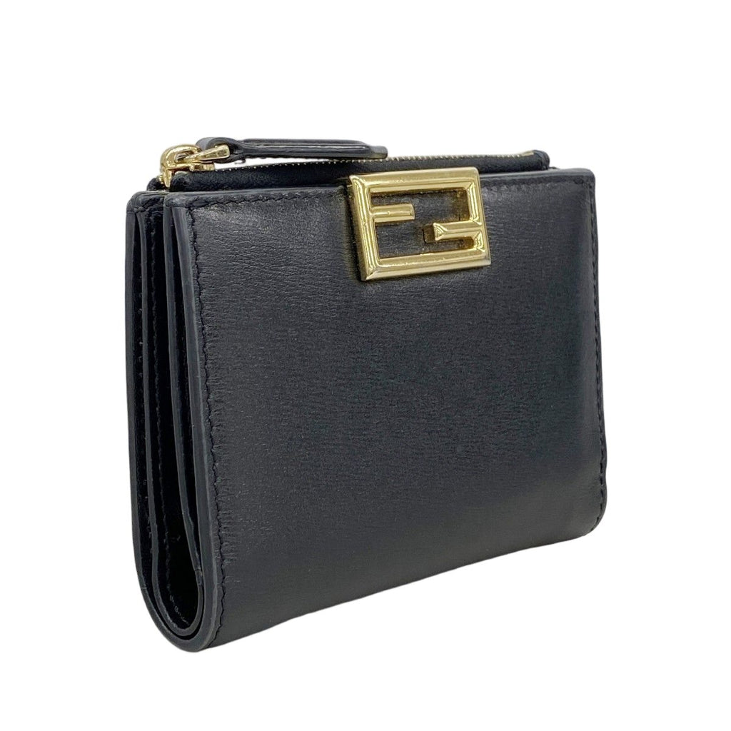 Fendi Wallet Leather Black Gold — view 2