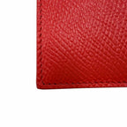 Celine Leather Triomphe Zip Long Card Case Red Gold — view 6
