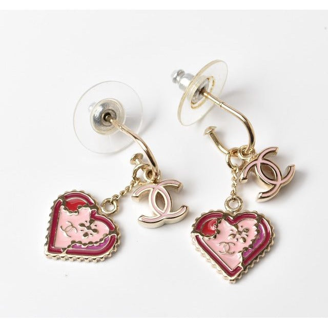 Chanel CC Mark Heart Motif Pink