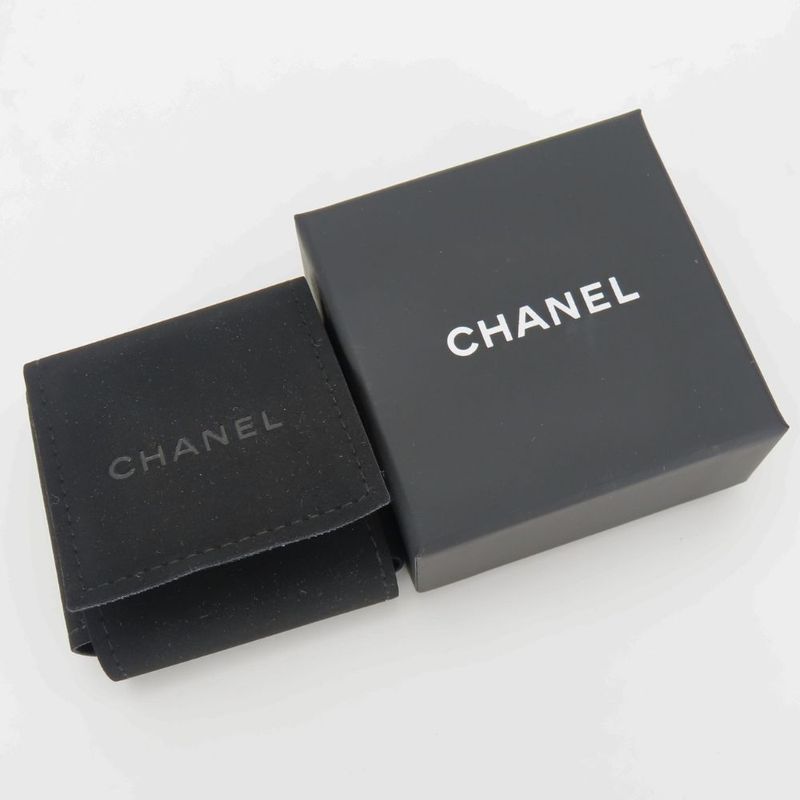 Chanel Coco Mark Metal Silver Heart Rhinestone C25 P — view 8