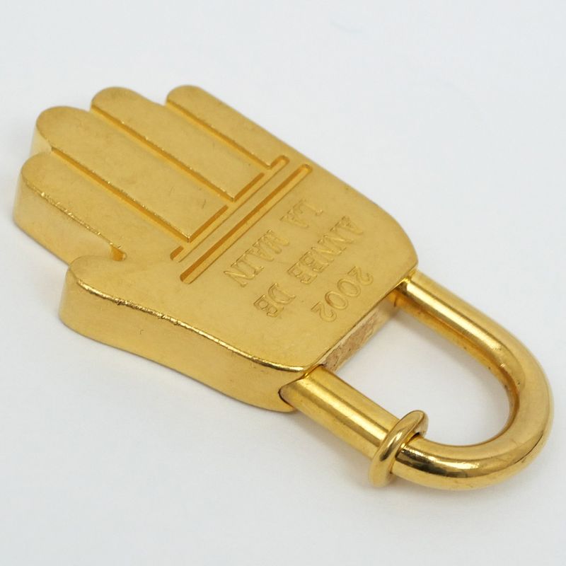 Hermes Cadena Hand Motif 2002 Limited Gold Annee de LA MAIN Charm — view 3