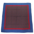 Chanel Vintage 100% Silk Logo Total Print Carre 140 Size Scarf Blue Red