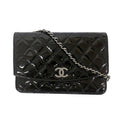 Chanel Brilliant Quilted Chain Shoulder Enamel Patent