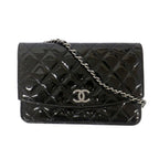 Chanel Brilliant Quilted Chain Shoulder Enamel Patent — view 2