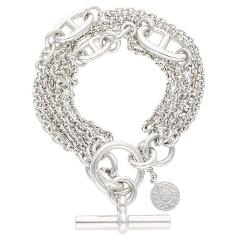 Hermes New Farandole Silver Bracelet St