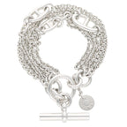 Hermes New Farandole Silver Bracelet St