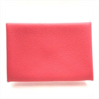 Hermes Calva Coin Case Card Pink Leather