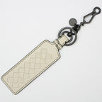 Bottega Veneta Key With Hook Ring Ivory Leather Holder Accessories — view 2