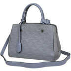 Louis Vuitton Montaigne BB 2-Way Shoulder Bag Monogram Empreinte Lila Lira