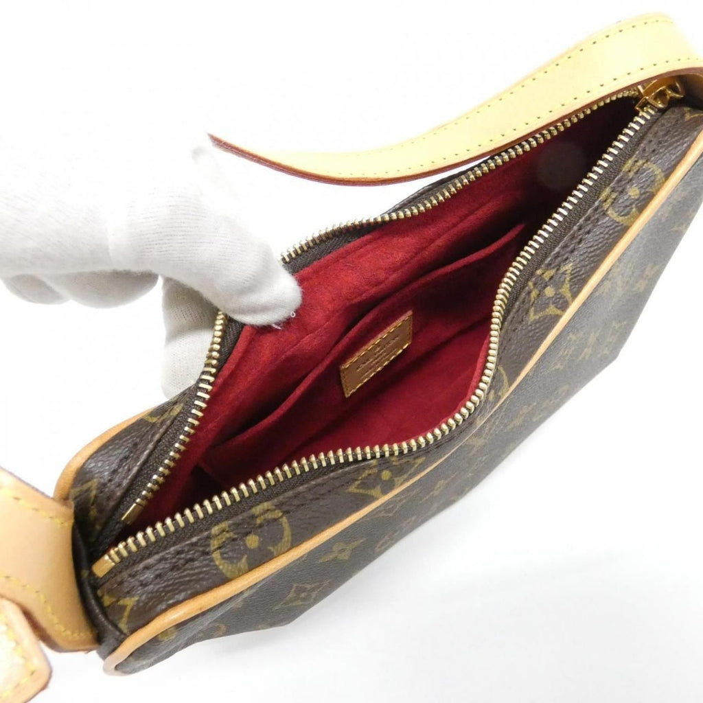 Louis Vuitton Monogram Pochette Croissant Shoulder Bag Brown Marron — view 5