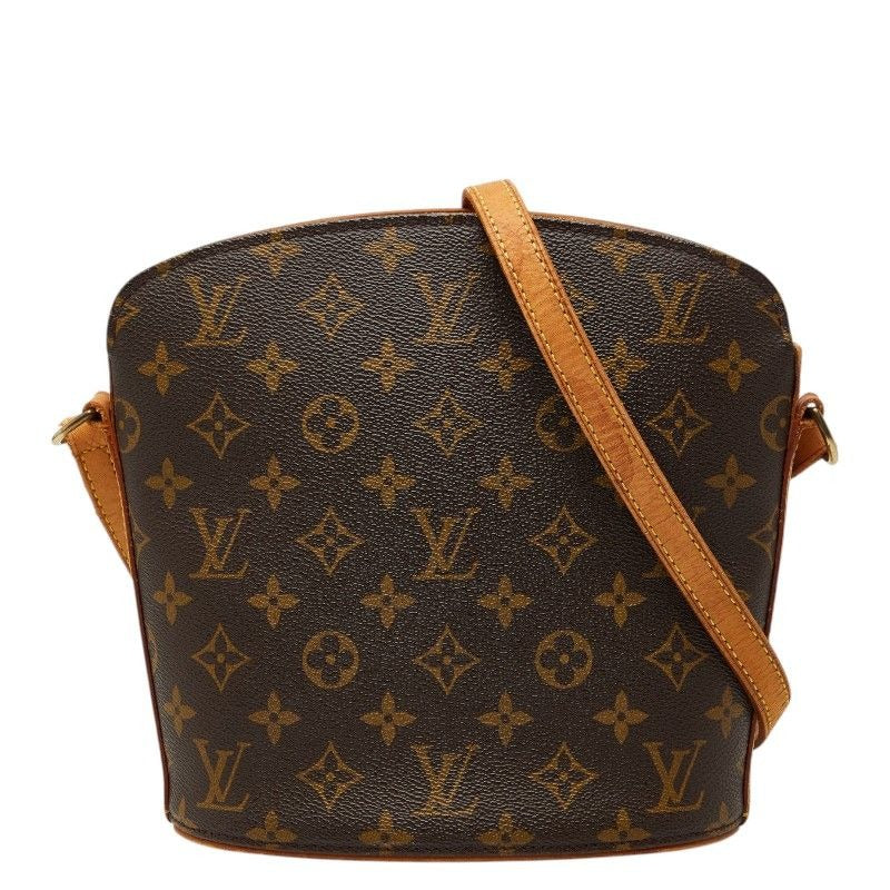 Louis Vuitton Monogram Drew Crossbody Shoulder Bag Brown Leather