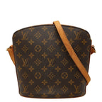 Louis Vuitton Monogram Drew Crossbody Shoulder Bag Brown Leather