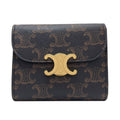 Celine Triomphe Bifold Wallet Leather