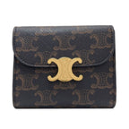 Celine Triomphe Bifold Wallet Leather