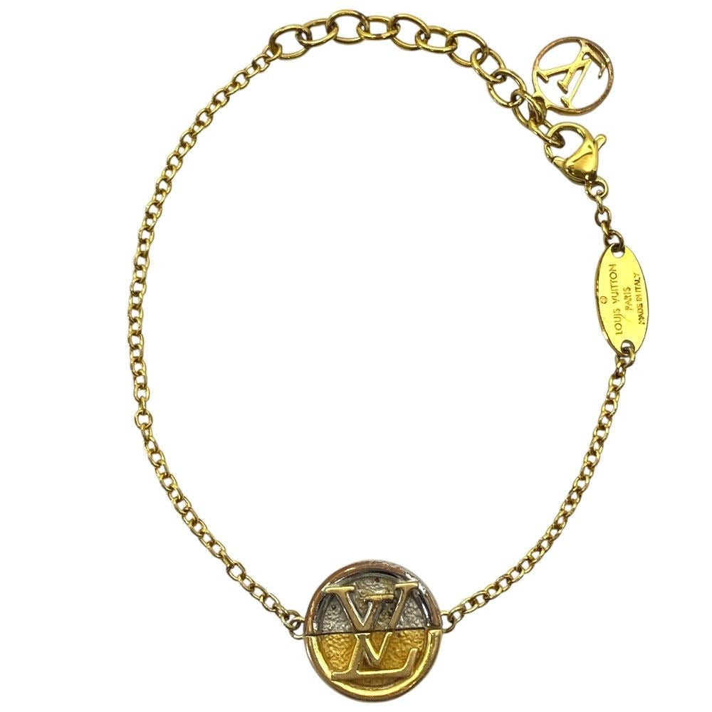 Louis Vuitton Bracelet L to Monogram Gold Silver