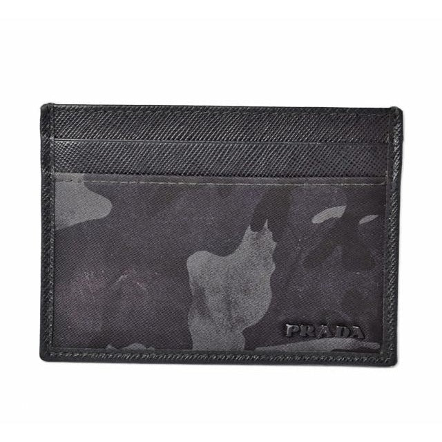 Prada Card Case Business Holder 2 M1149 Camouflage Black — view 4