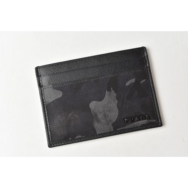Prada Card Case Business Holder 2 M1149 Camouflage Black — view 6
