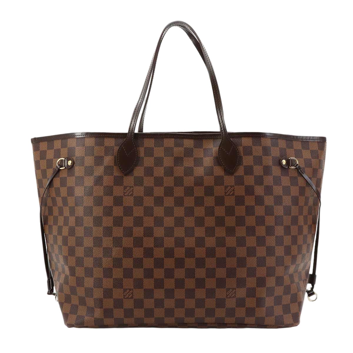 Louis Vuitton Damier Neverfull GM Tote Ebene Cerise Gold