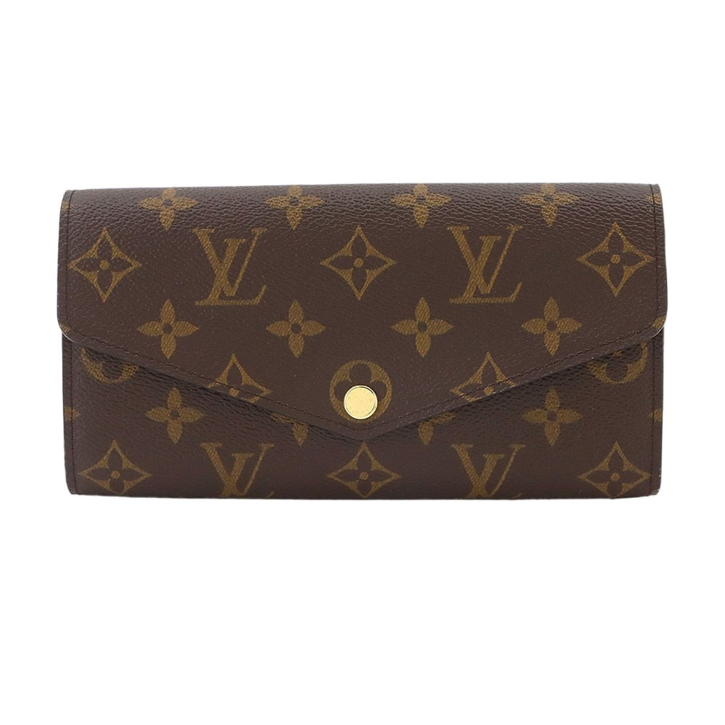 Louis Vuitton Monogram Portefeuille Sarah Bifold Wallet Brown