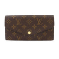 Louis Vuitton Monogram Portefeuille Sarah Bifold Wallet Brown