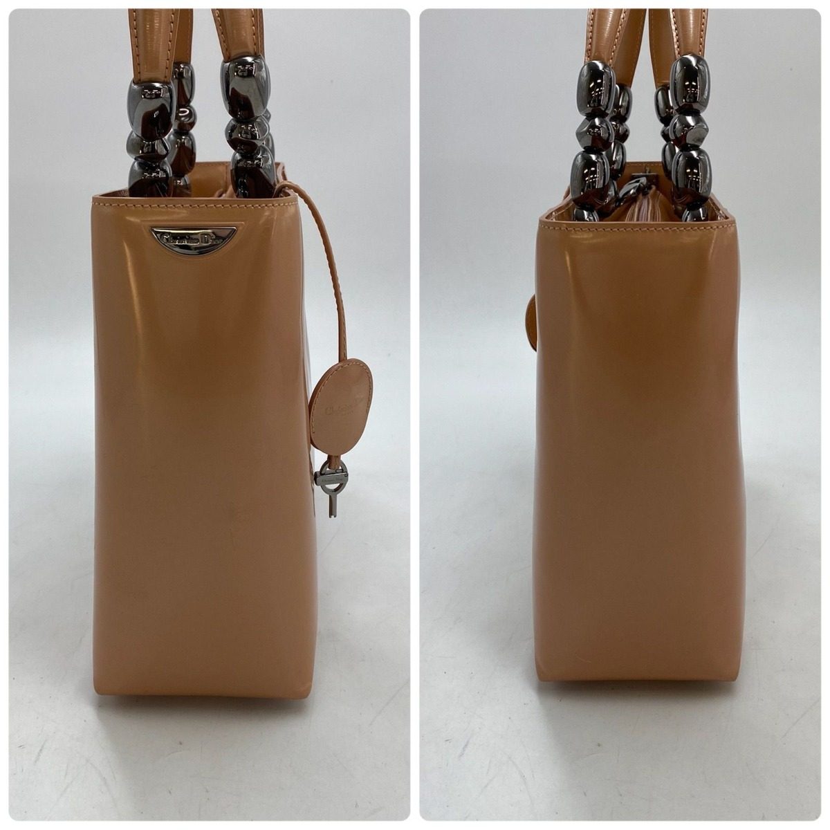 Dior Handbag Maris Pearl Patent Formal Business Travel — view 5