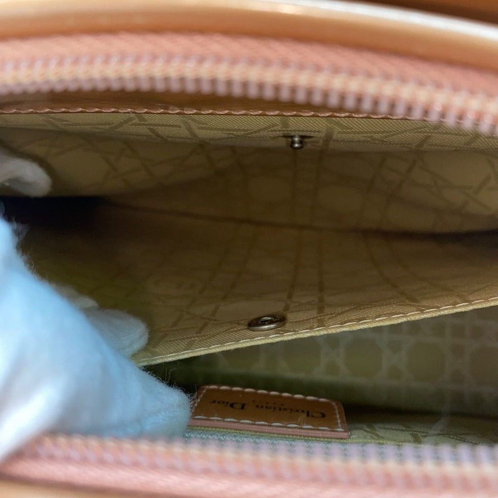 Dior Handbag Maris Pearl Patent Formal Business Travel — view 8