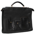 Fendi Peekaboo Fitted Selleria Crocleather Transept Handbag