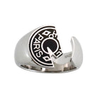 Hermes Ring Cal Zel Metal Silver Black — view 2