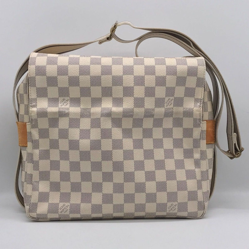 Louis Vuitton Damier Azur Naviglio Shoulder Bag Price Negotiation Welcome — view 2