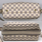 Louis Vuitton Damier Azur Naviglio Shoulder Bag Price Negotiation Welcome — view 4
