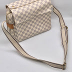 Louis Vuitton Damier Azur Naviglio Shoulder Bag Price Negotiation Welcome — view 8