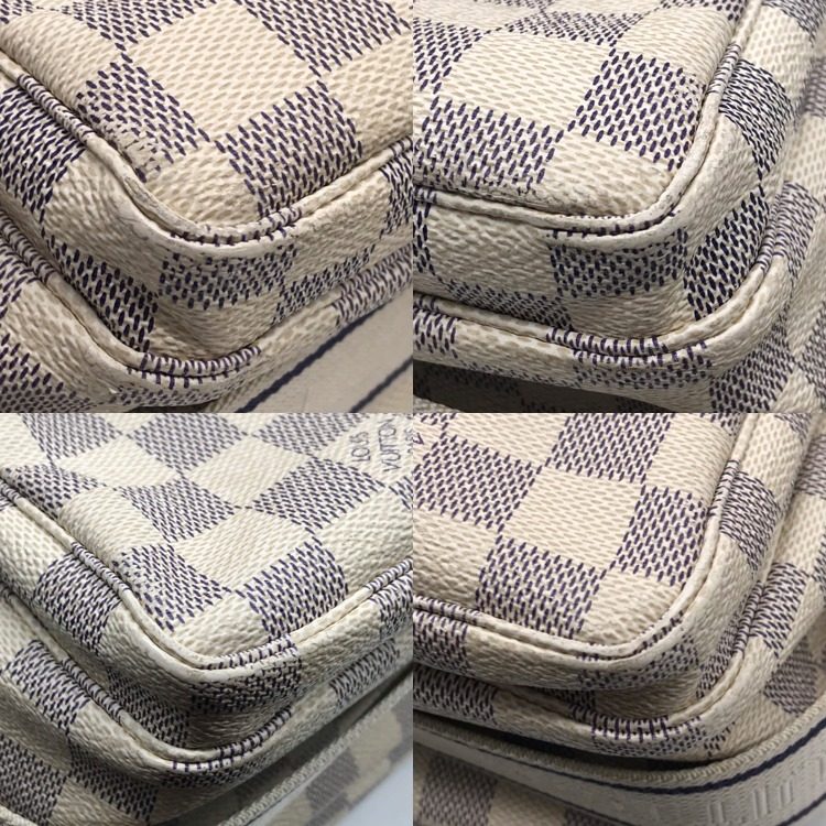 Louis Vuitton Damier Azur Naviglio Shoulder Bag Price Negotiation Welcome — view 9