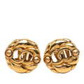 Chanel CC Logo Vintage Gold Plated