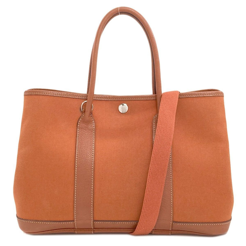 Hermes Garden Party TPM Silver Handbag Toile Officier Negonda