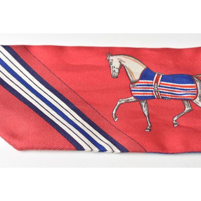 Hermes Tulley Scarf Silk Twill Horse Motif — view 4