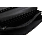 Gucci Long Wallet Women Leather Black GG Horsebit — view 7