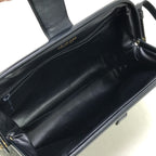 Celine Shoulder Bag Macadam Pattern Navy — view 9